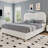 Modern Boucle Upholstered Bed with Adjustable Curved Headboard-372263193-372263198
