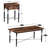 Ensemble de tables basses 3 pièces Cheriece