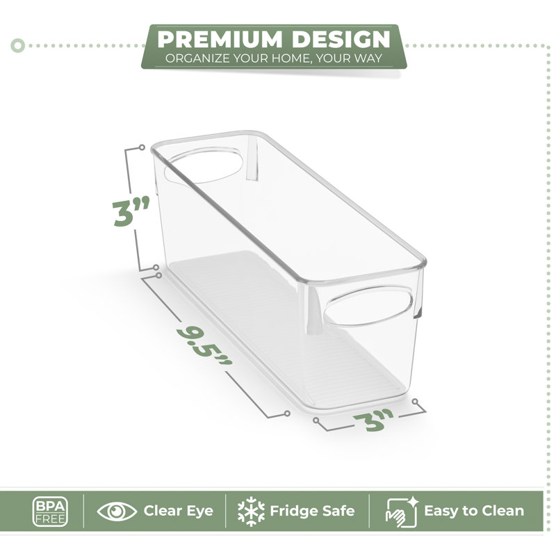 Ensemble de 10 petits bacs de rangement en plastique transparent Sorbus