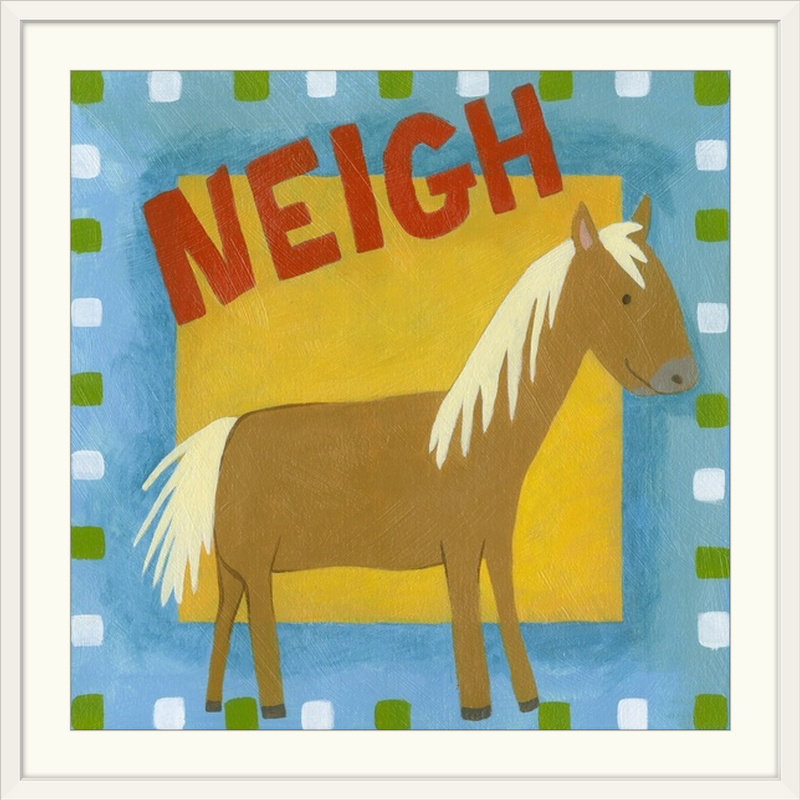 Abramson Neigh 'Megan Meagher, art textuel, H 20" x l 20" x P 1", Cadre blanc