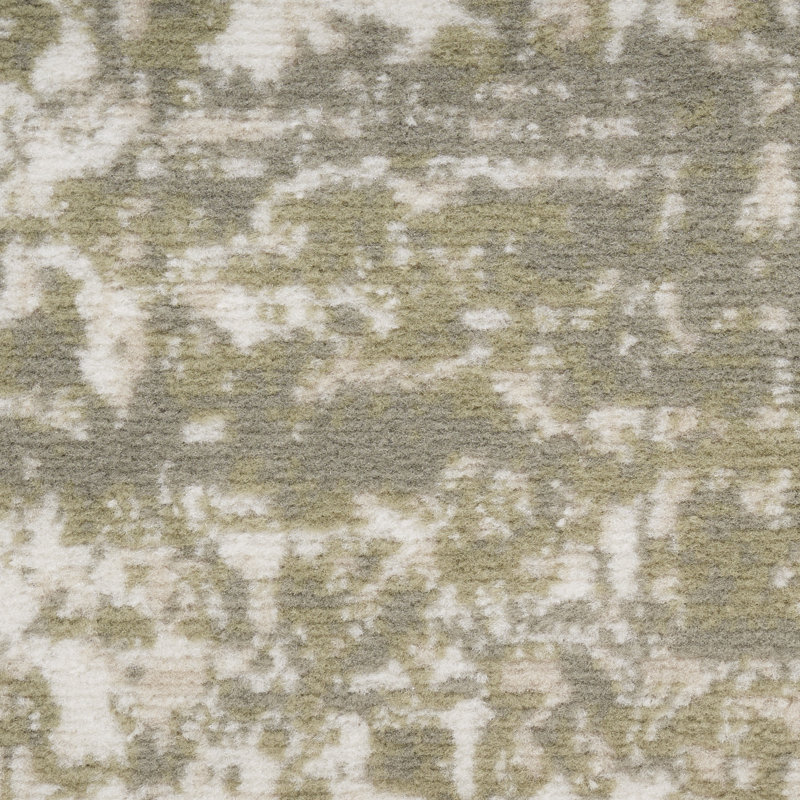 Burnie Oriental Olive Area Rug, Runner 2' x 6'