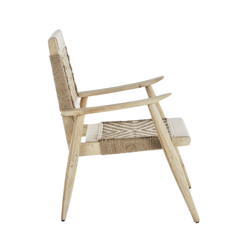 Fauteuil large de 23 po Bouley, Blanc
