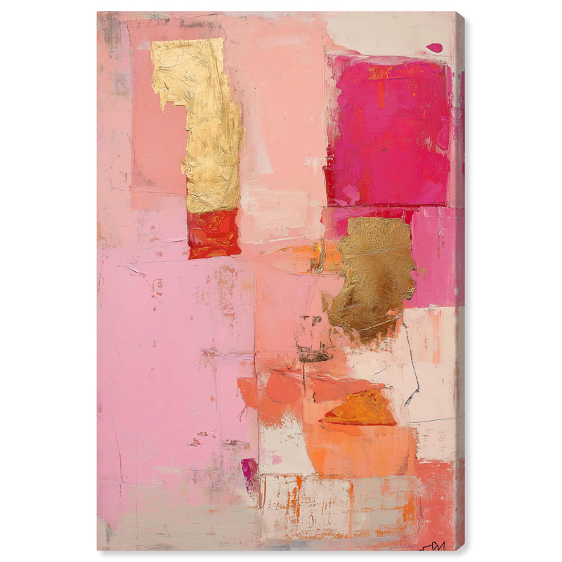Art Remedy Blush Abstracts Canvas, Wrapped Canvas, 24" H x 16" W