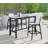 Noland Rectangular Wood Metal Outdoor Bar Table , 60'' in. W 24'' in. D-63541224