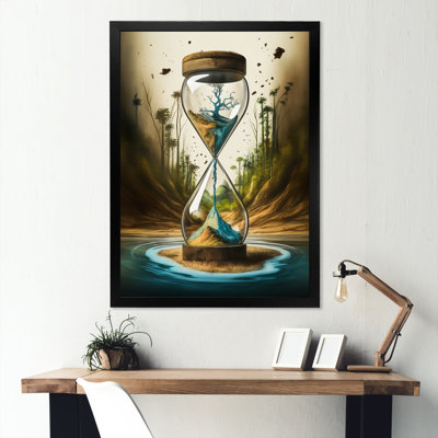 «Hyperealistic Hour Glass IV», reproduction d'art sur toile