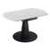 Modern Round Extendable Dining Table With Black Base