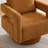 29.12" W Pillow Back Hollow Arm Swivel Accent Armchair-1070460329