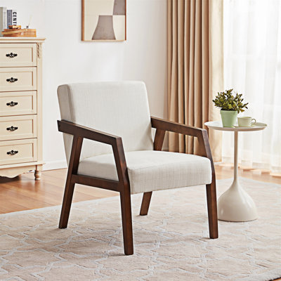 Chaise avec accoudoirs rembourrée Modern