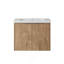 Meuble-lavabo autoportant de 48 po avec lavabo, portes à fermeture douce et 2 tablettes de rangement-133655073
