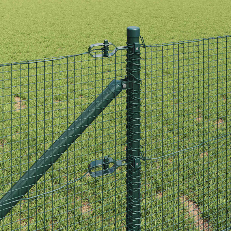 Vidaxl Fence Post, 50cm H x 1000cm W, Green