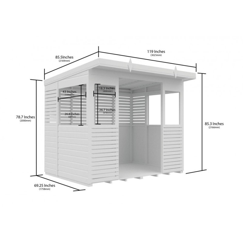 8 x 6 BBQ/Outdoor Kitchen Shelter