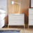 Jasper 25" Modern 2-Drawer Nightstand in White-385844995
