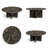 Genuine Marble Round Coffee Table - St Laurent Marble