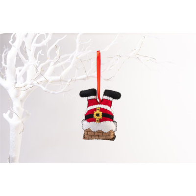 12.5cm Handmade Fabric People Hanging Figurine Ornament