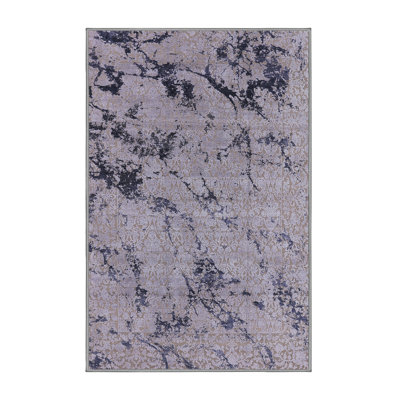 Tapis oriental bleu / gris
