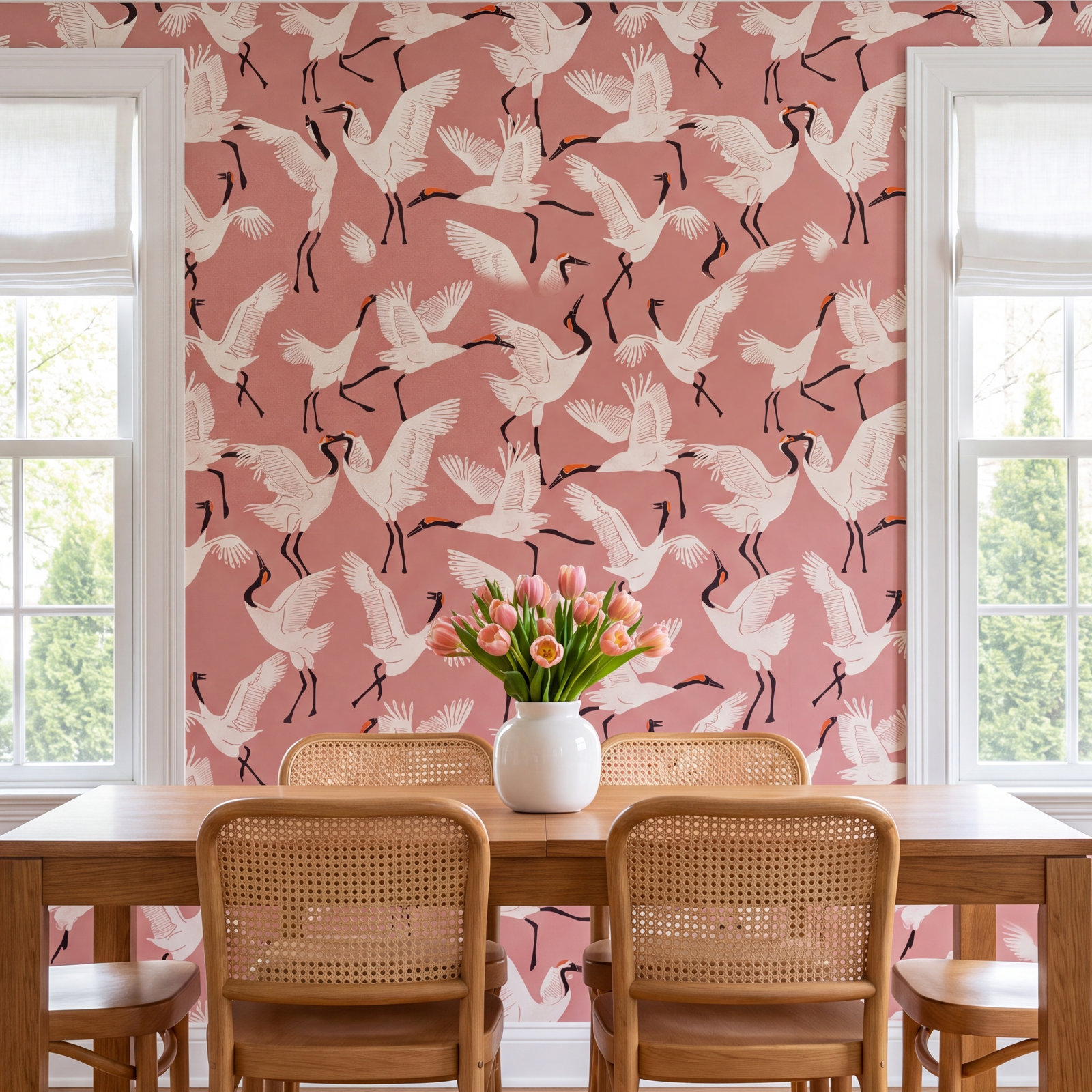 Tywand Self-Adhesive Wallpaper Roll, Pink