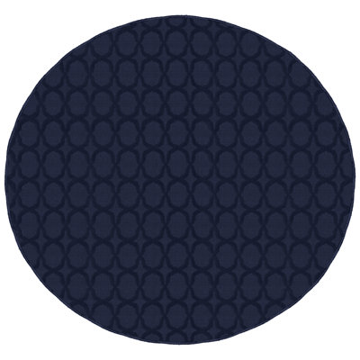Tapis indigo touffeté à motif géométrique Togut
