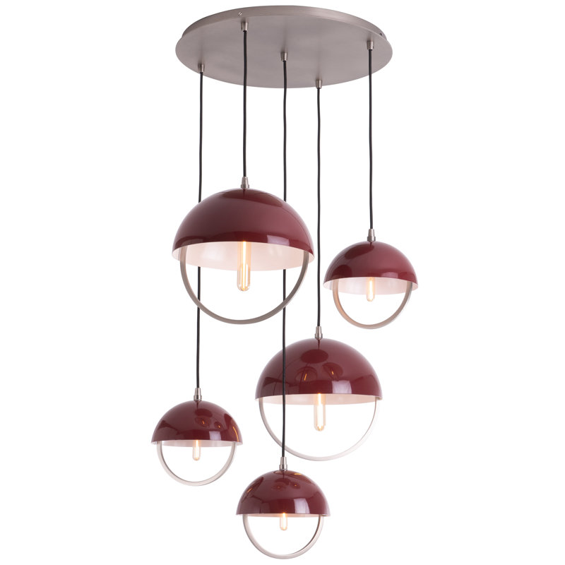 Mavisten Edition Copernica 1 - Light Pendant, Pewter, Oxblood Painted