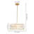 Alissya 3 - Light Crystal Drum Chandeliers