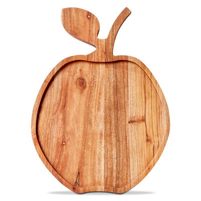 Apple Board Serving Tray and Platter Brown Serveware