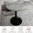 Marble-Top Round Side Table With Tapered Pedestal Base (Table Only)-936701198-936701195