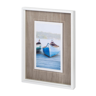 Blue Canoe MMC-0062 a, reproduction d'art encadrée sous verre