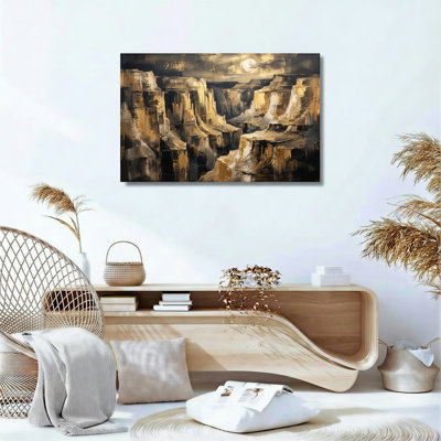 «Desert Canyon», reproduction d'art sur toile, ensemble de 1