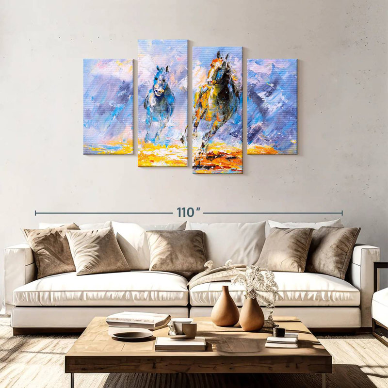 Huile de cheval, H 48 po x l 75 po