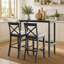 Ensemble de salle à manger rectangulaire en bois de style campagnard de 122 cm (48 po) avec 2 chaises, idéal pour la cuisine, le coin repas et les petits espaces.-6510410-6510412