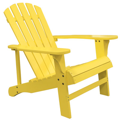 Chaise Adirondack jaune