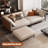 Khaki Genuine Leather Modular Sofa cushion couch-109304993-109304995-109304992