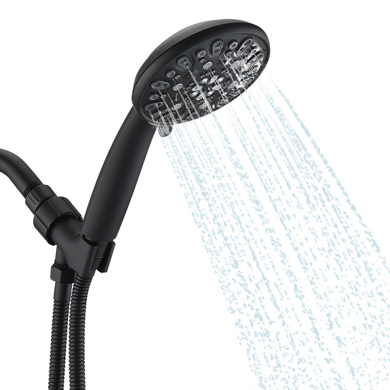 Rain Handheld Shower Head 1.8 GPM GPM, Matte Black 