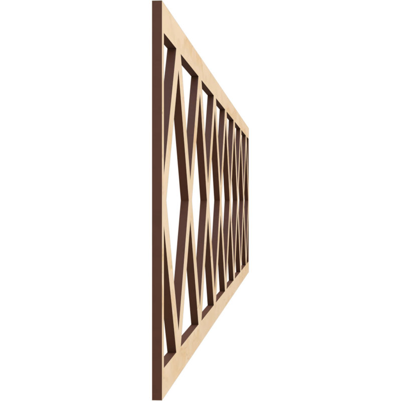 Cimaise Wolford, H 10 po x l 46,75 po x P 0,25 po, Bouleau