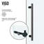 Porte de douche coulissante sans cadre avec verre transparent 3/8 po l 68-72 po x H 74 po Elan-99078658