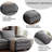 3 Seat 122" Upholstered Modular Sectional Sofa With Ottoman-627892993