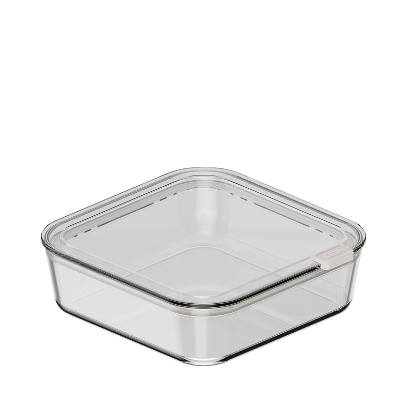 Boîte de conservation alimentaire en verre Stack Medium, 1350 ml, Crème