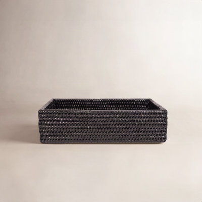 Cynda Rattan No Mounting / Installation Required Napkin Holder