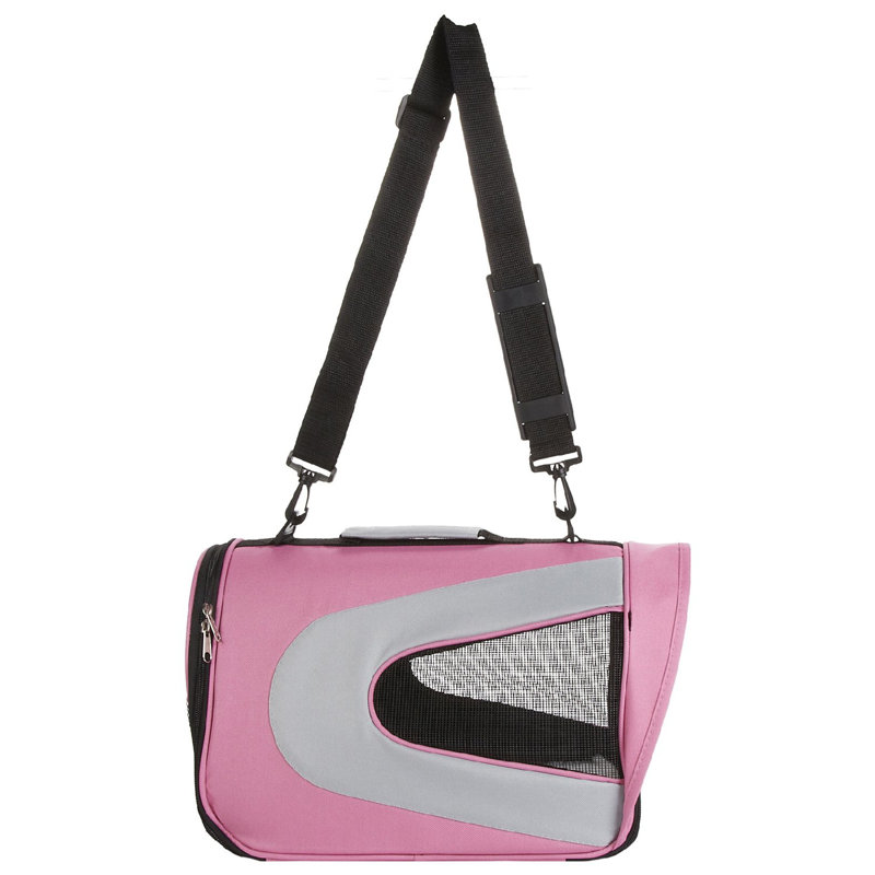 Sac de transport pour animal de compagnie pliable à fermeture à glissière Pet Life, Grand (H 10,5 po x l 10,1 po x P 18,1 po)