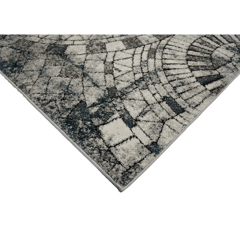 Tapis gris area Titan, Rectangle 5 pi 3 po x 7 pi 3 po