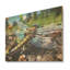 Libellule bleue flottante III - Animal libellule sur bois-630241084