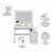 Aurora Dressing Lighted Vanity with Mirror