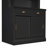 Tall Bookshelf with with 3 pieces LED Lighting, Modern Bookcase with Sliding Doors and Open Shelves,Storage Bookshelf for Living Room,Home Office,Black