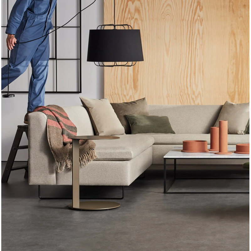 Table d'appoint Note, Olive foncé, H 21,8 po x l 16 po x P 16 po