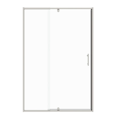 1/4" Tempered Glass Shower Door, 50 - 54" W X 71" H, Finish, Pivot Swing Style, Easy To Install, Magnetic Closing, Leak Bathroom Enclosure, Setup Process, Universal Left Right, Leak- Construction