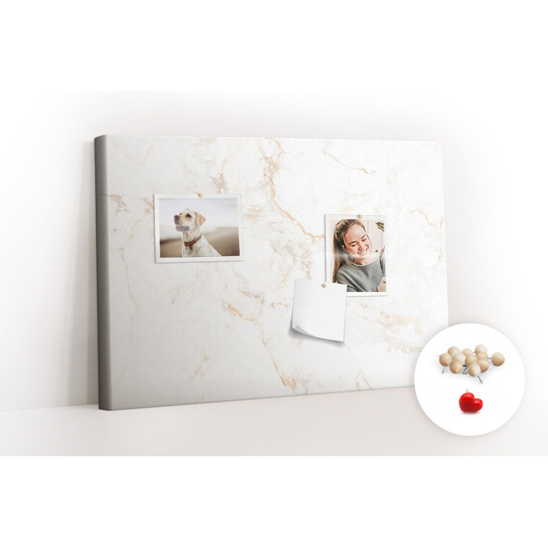 Wall Mounted bulletin board print home decor notice boards for office corkboard Elegant marble