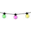 1000cm LED Solar Powered 10 - Bulb Globe String Light