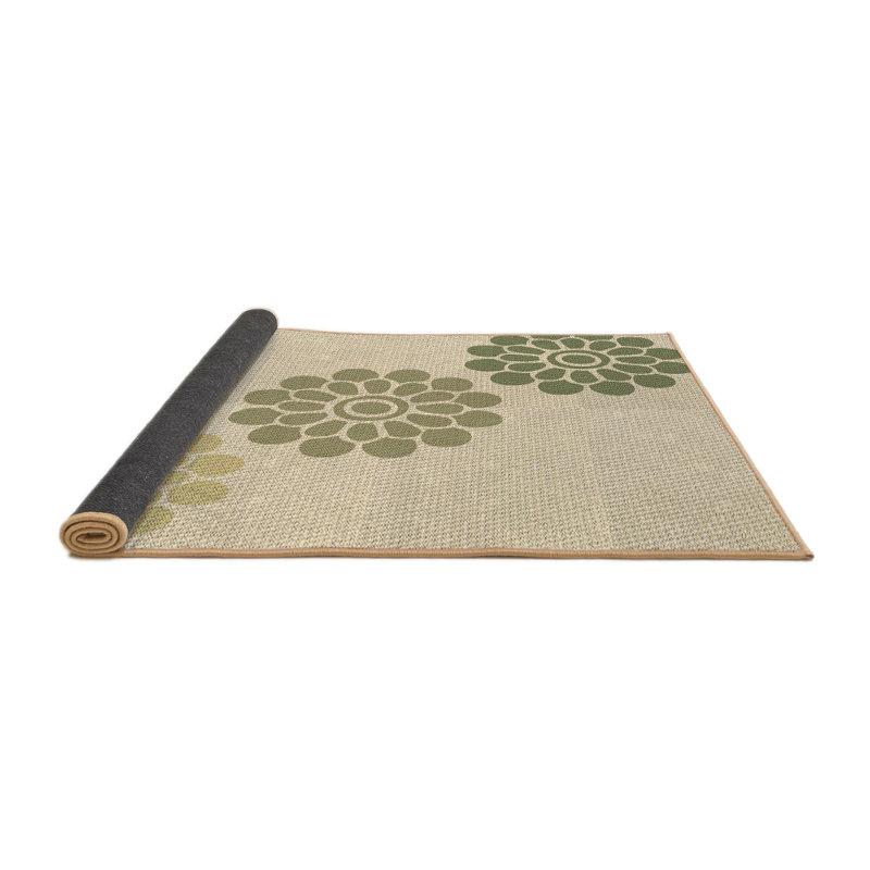 Tapis brun en laine floral Smallwood, Rond 8 pi