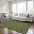Washable Floral Indoor / Outdoor Rug-1626545961