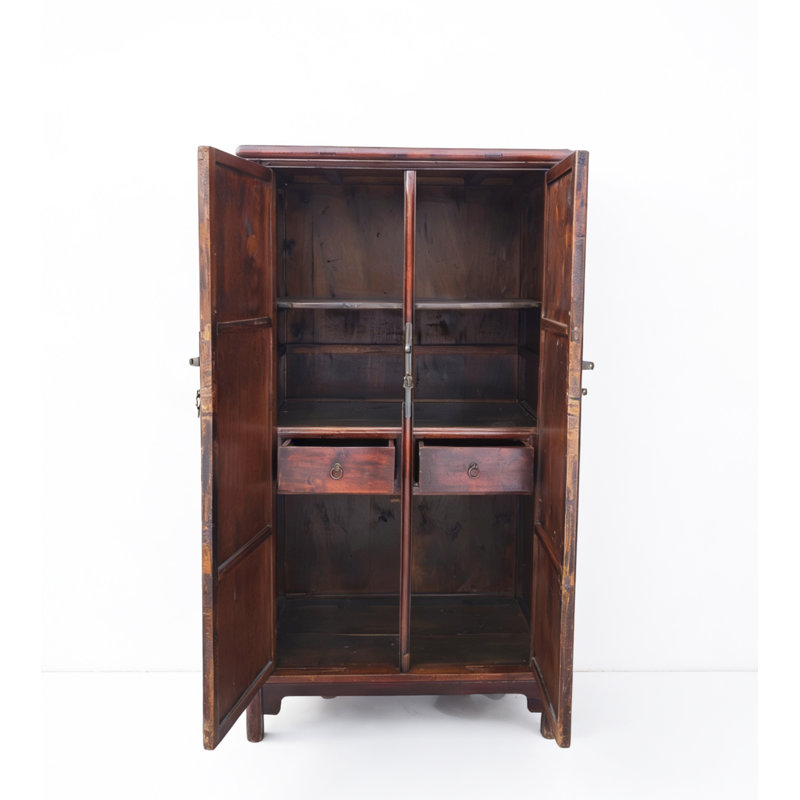 Classic Square-Corner Catalpa Armoire