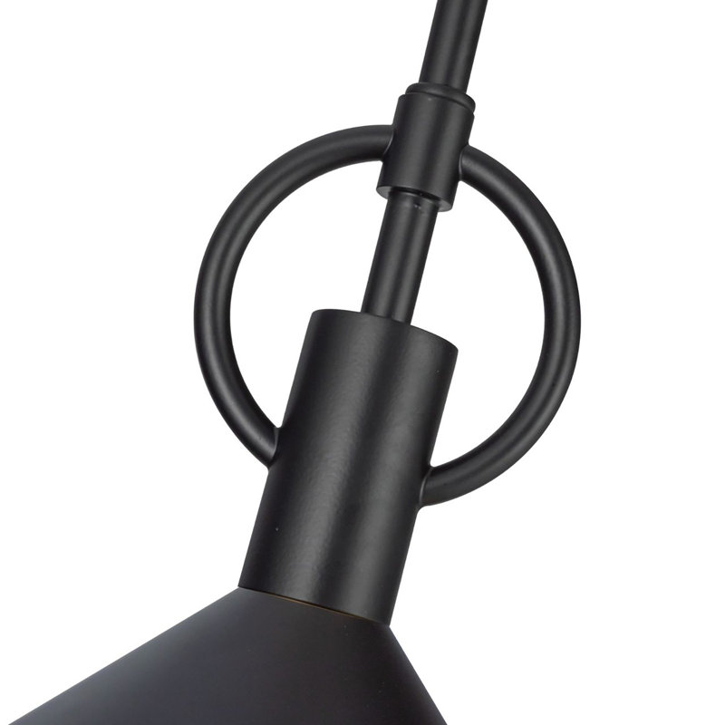 Luminaire suspendu 1 lumière Abruzzo, Noir